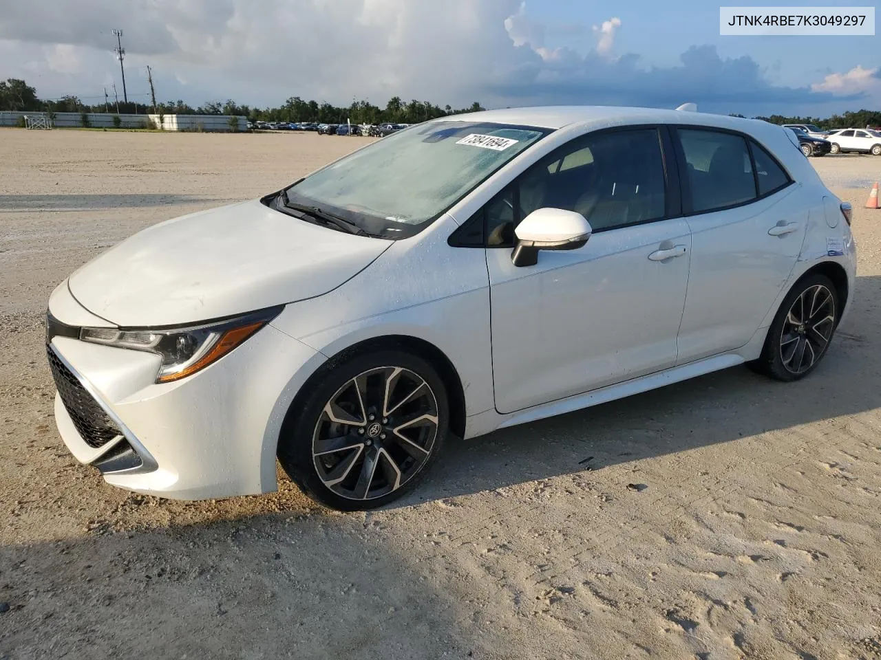 2019 Toyota Corolla Se VIN: JTNK4RBE7K3049297 Lot: 73841694