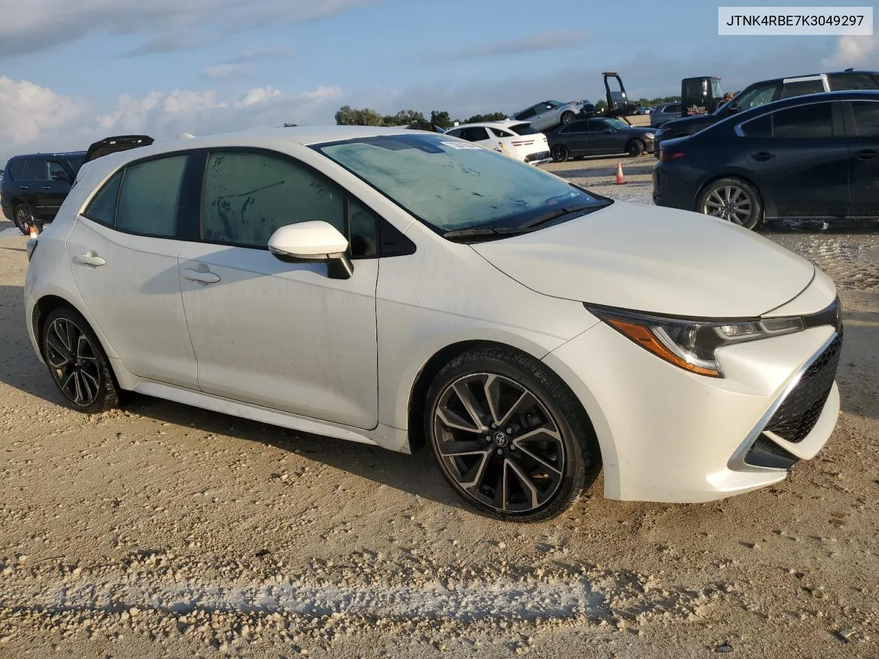 2019 Toyota Corolla Se VIN: JTNK4RBE7K3049297 Lot: 73841694