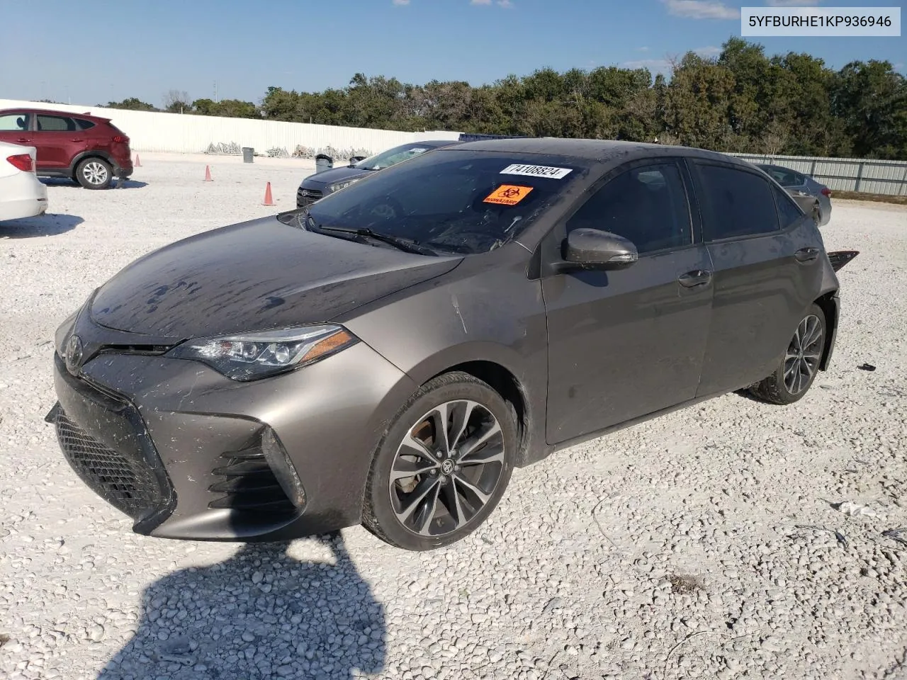 2019 Toyota Corolla L VIN: 5YFBURHE1KP936946 Lot: 74108824