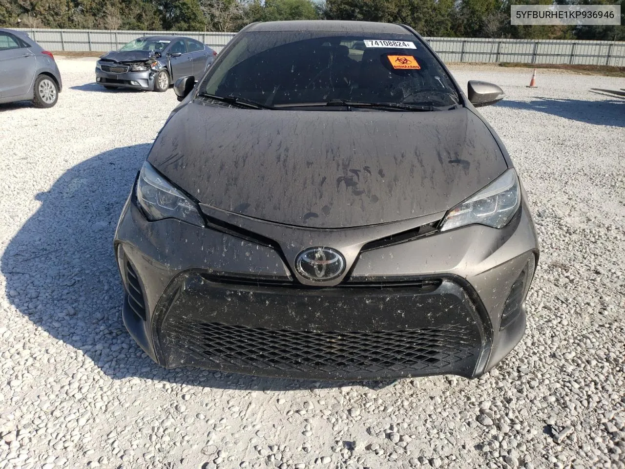 2019 Toyota Corolla L VIN: 5YFBURHE1KP936946 Lot: 74108824