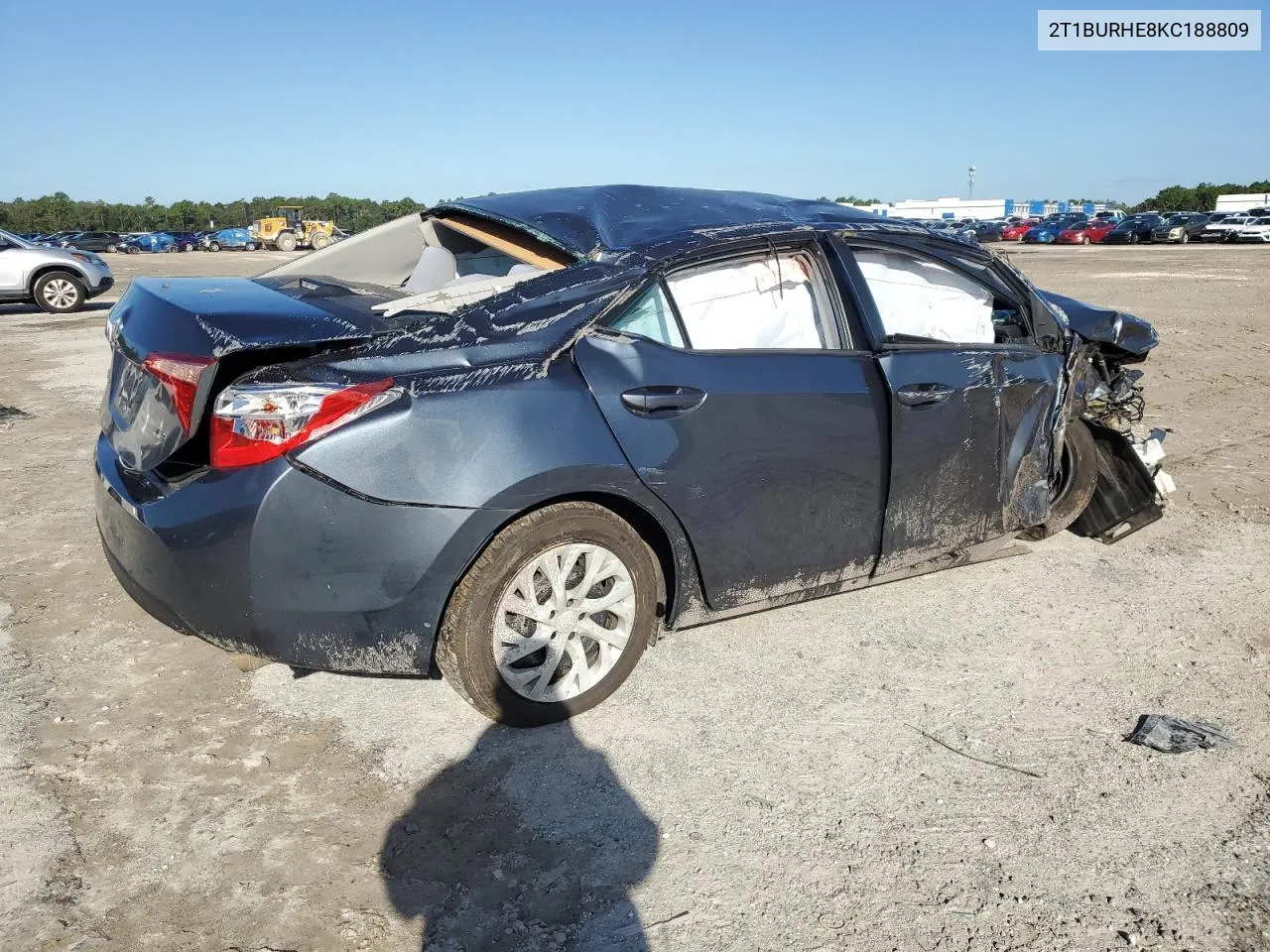 2019 Toyota Corolla L VIN: 2T1BURHE8KC188809 Lot: 75684354