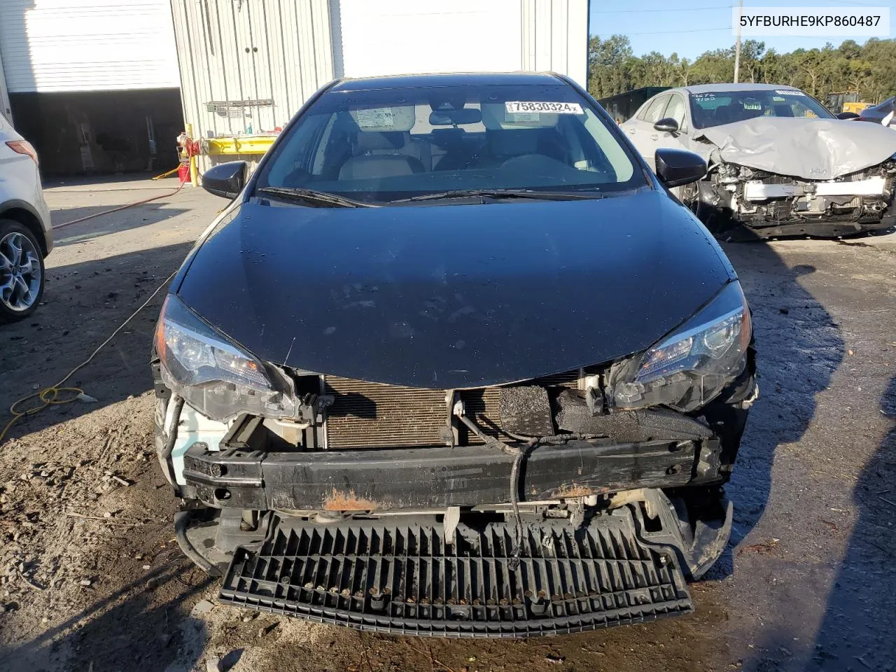 2019 Toyota Corolla L VIN: 5YFBURHE9KP860487 Lot: 75830324