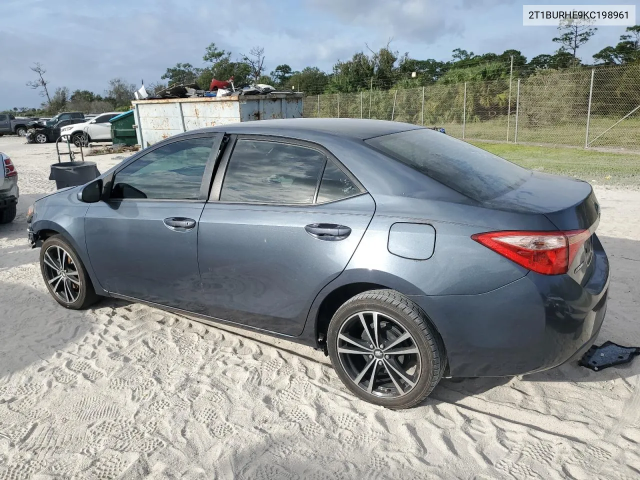 2019 Toyota Corolla L VIN: 2T1BURHE9KC198961 Lot: 76462124