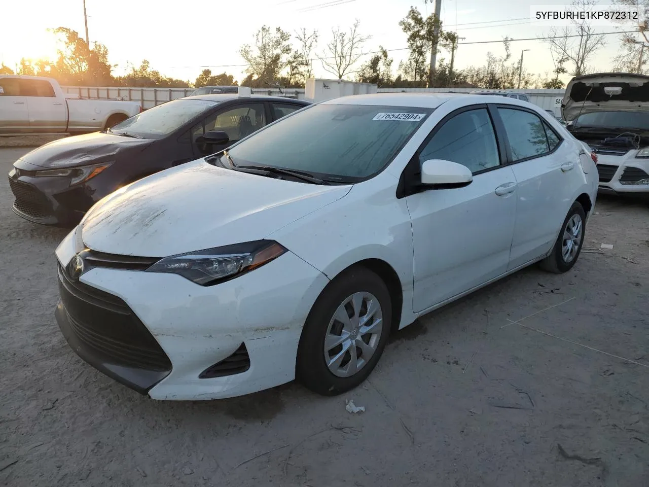 2019 Toyota Corolla L VIN: 5YFBURHE1KP872312 Lot: 76542904