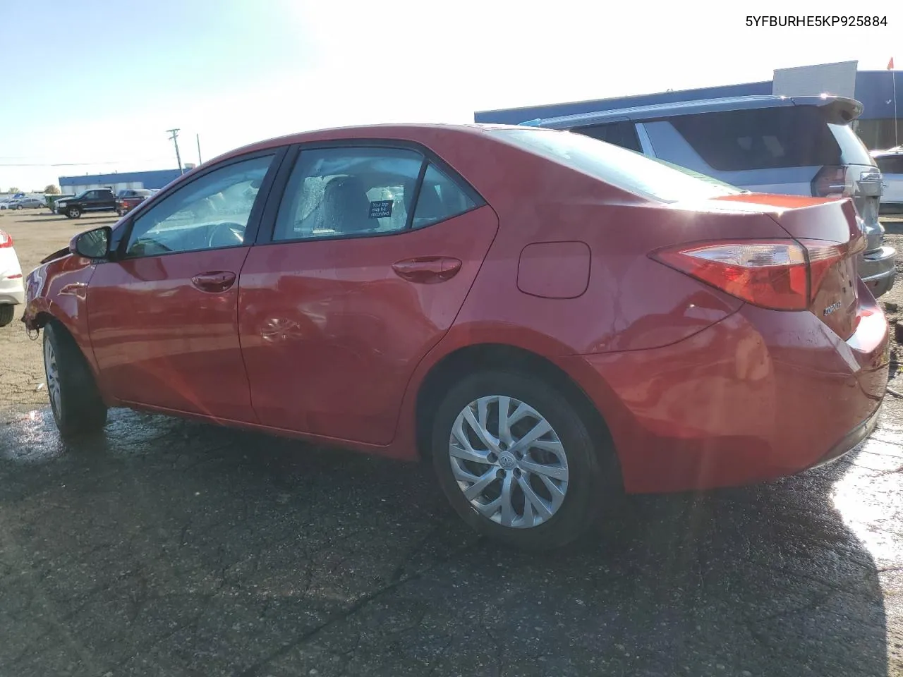 2019 Toyota Corolla L VIN: 5YFBURHE5KP925884 Lot: 76803624