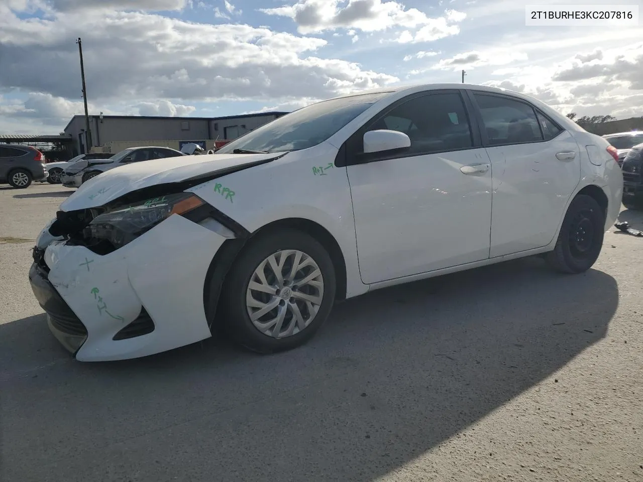 2019 Toyota Corolla L VIN: 2T1BURHE3KC207816 Lot: 76976784