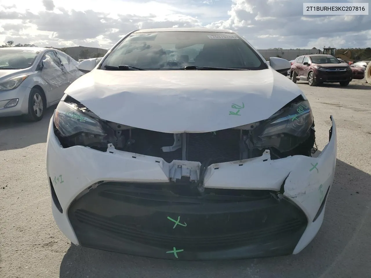 2019 Toyota Corolla L VIN: 2T1BURHE3KC207816 Lot: 76976784