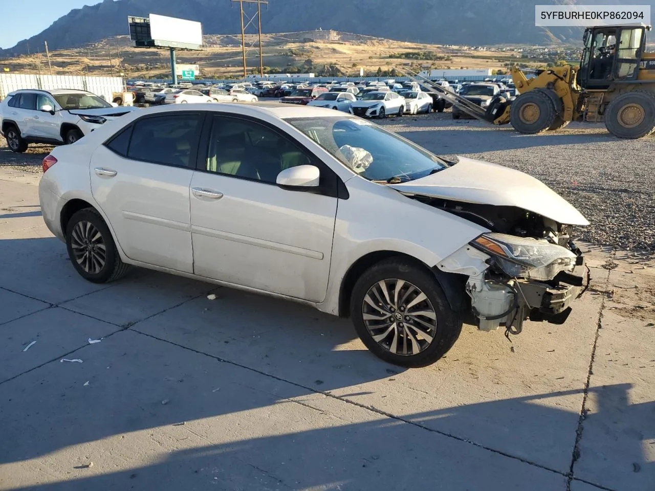 2019 Toyota Corolla L VIN: 5YFBURHE0KP862094 Lot: 77239884