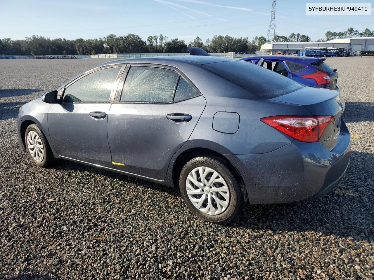 2019 Toyota Corolla L VIN: 5YFBURHE3KP949410 Lot: 77333574