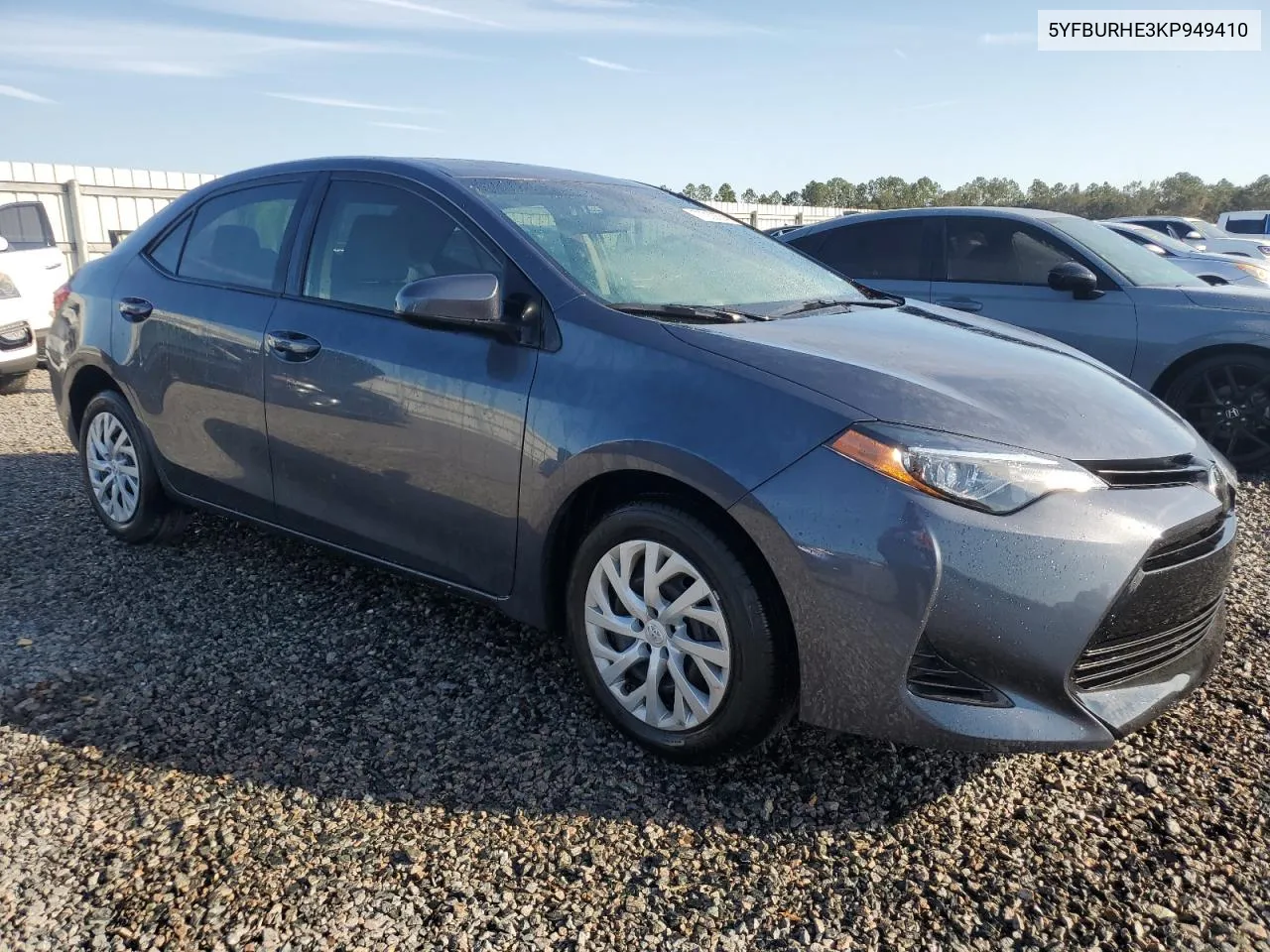 2019 Toyota Corolla L VIN: 5YFBURHE3KP949410 Lot: 77333574