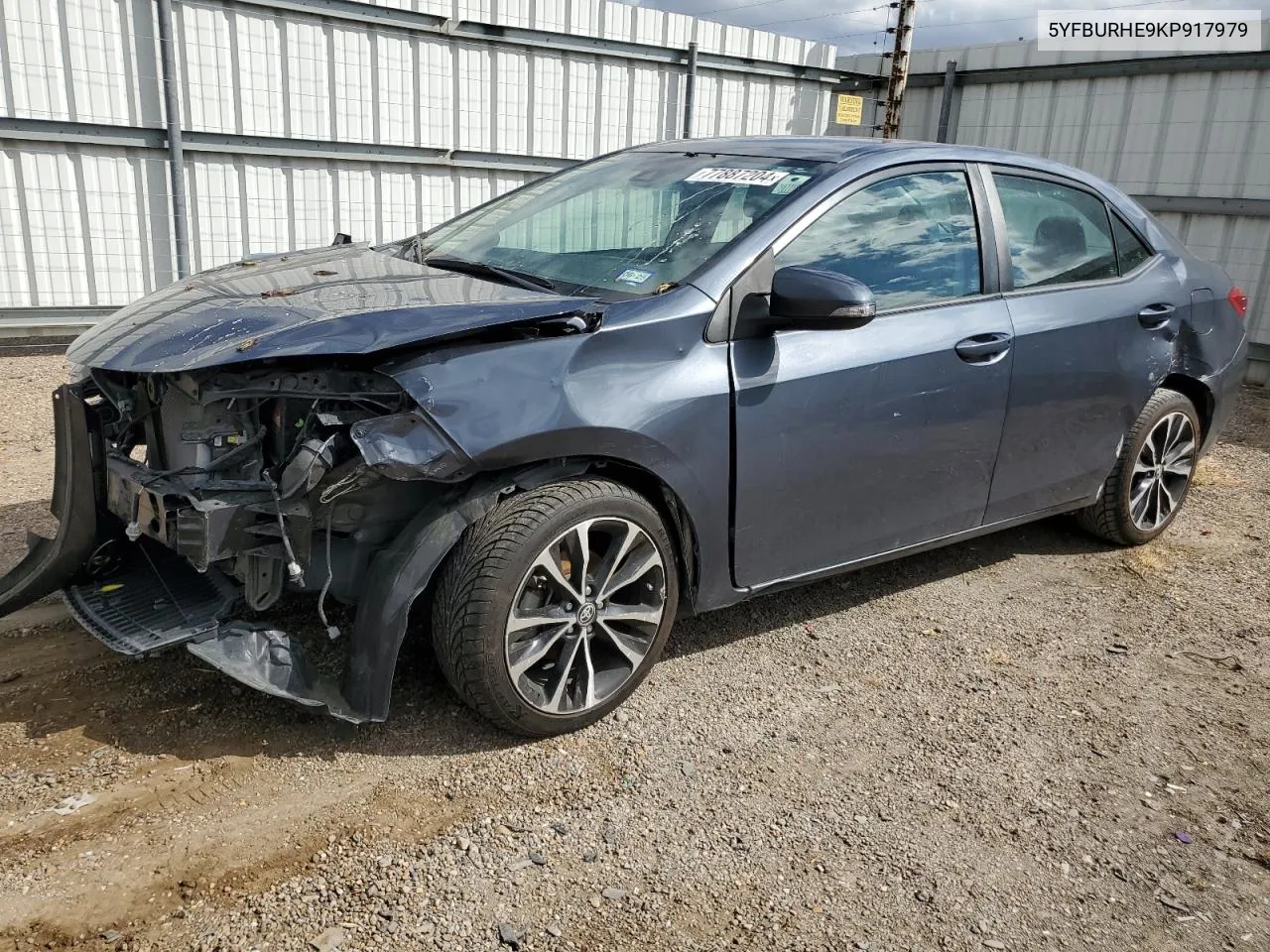 2019 Toyota Corolla L VIN: 5YFBURHE9KP917979 Lot: 77887204