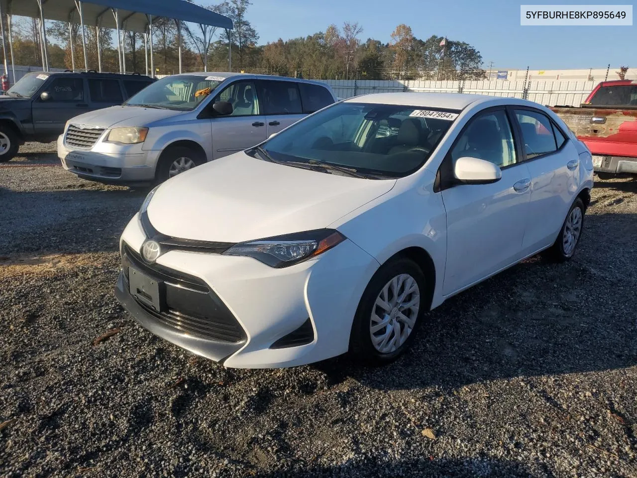 5YFBURHE8KP895649 2019 Toyota Corolla L