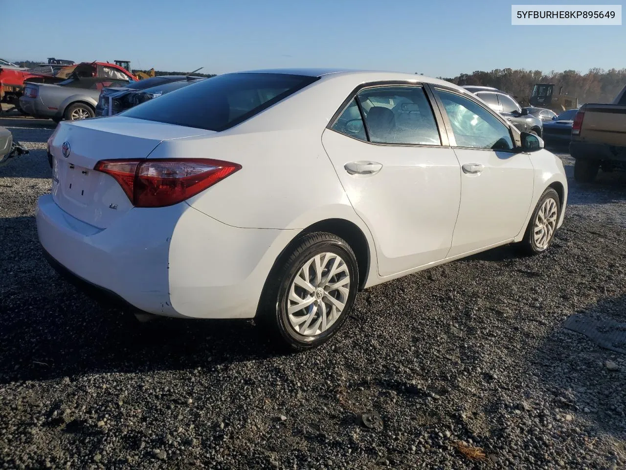 5YFBURHE8KP895649 2019 Toyota Corolla L