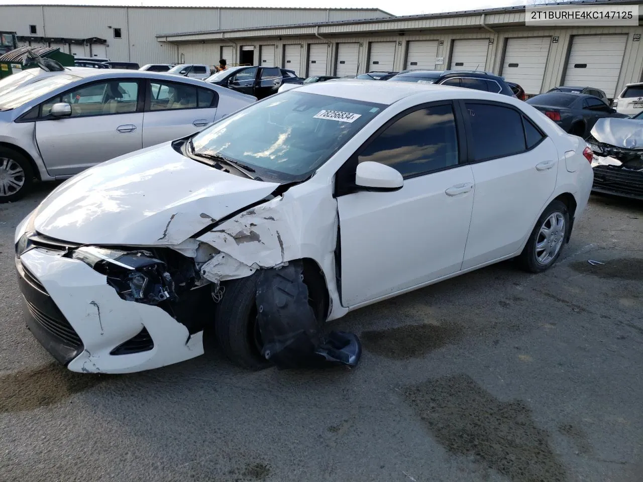 2019 Toyota Corolla L VIN: 2T1BURHE4KC147125 Lot: 78256834