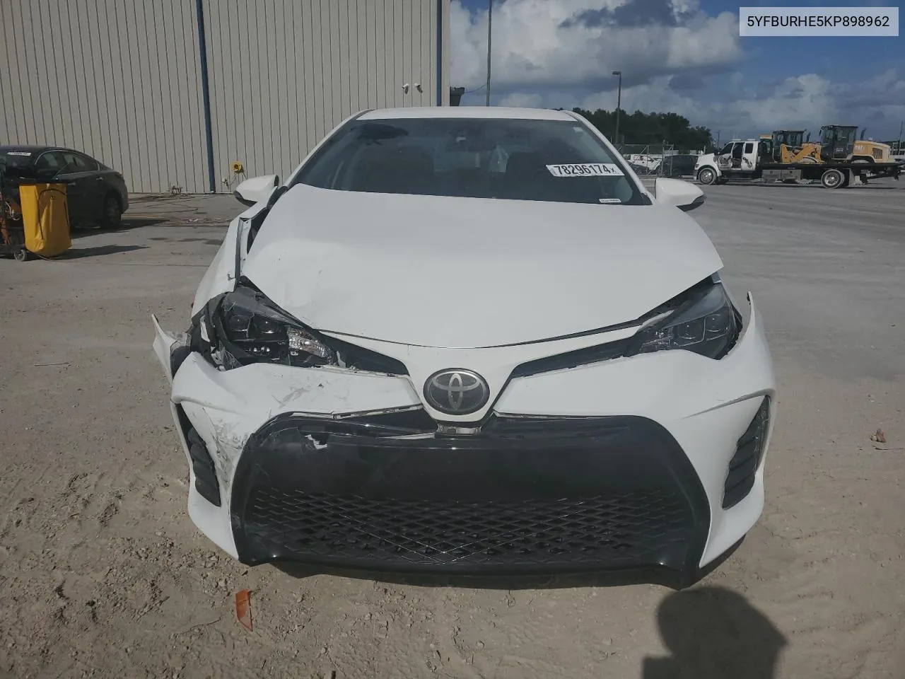 2019 Toyota Corolla L VIN: 5YFBURHE5KP898962 Lot: 78296174