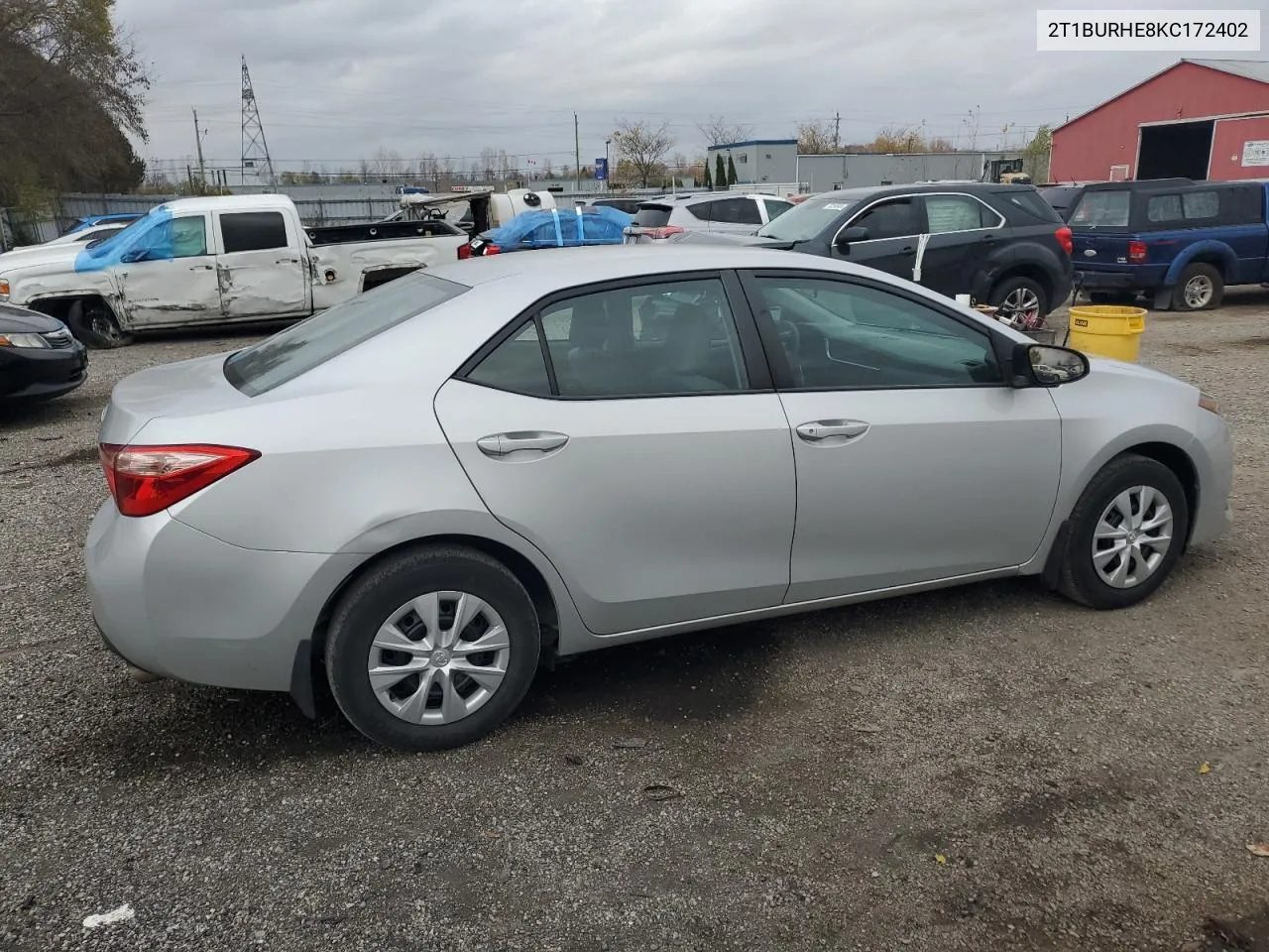 2019 Toyota Corolla L VIN: 2T1BURHE8KC172402 Lot: 78421384