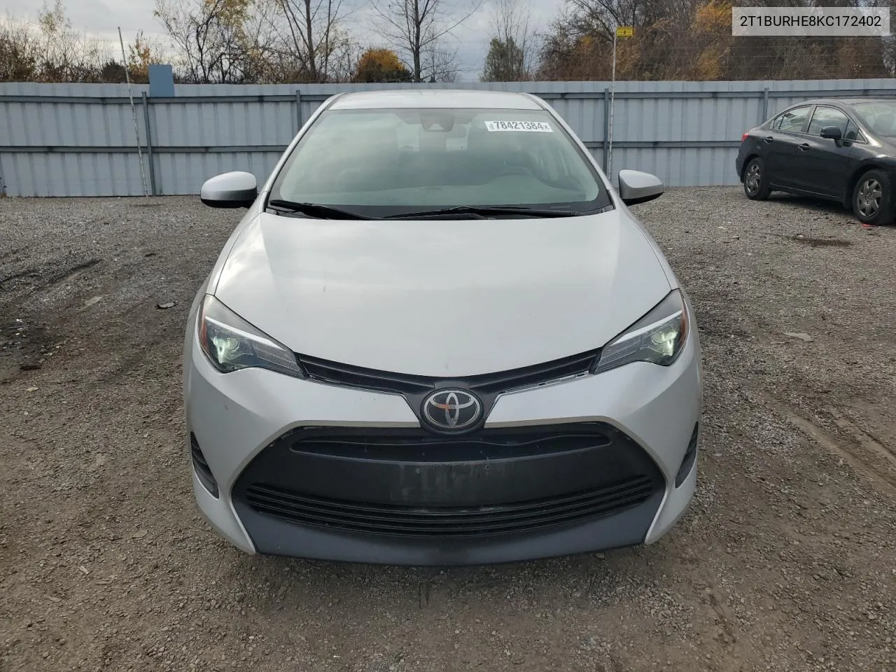 2019 Toyota Corolla L VIN: 2T1BURHE8KC172402 Lot: 78421384