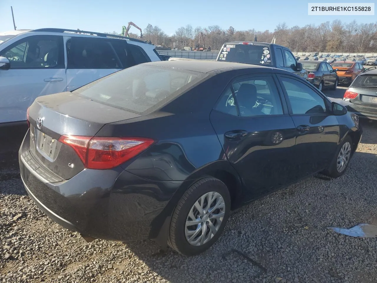 2019 Toyota Corolla L VIN: 2T1BURHE1KC155828 Lot: 78437394