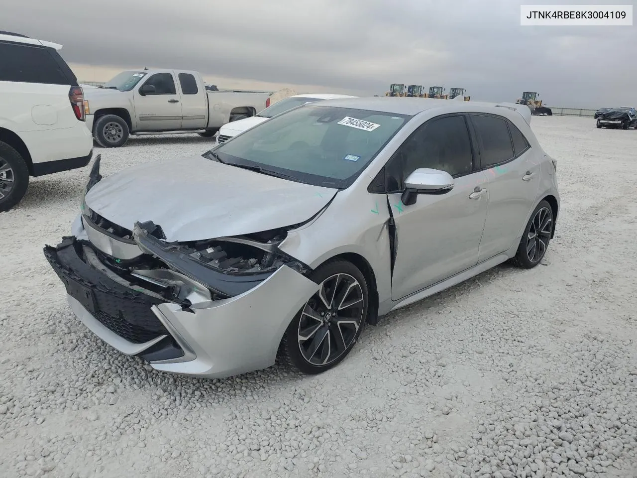 JTNK4RBE8K3004109 2019 Toyota Corolla Se