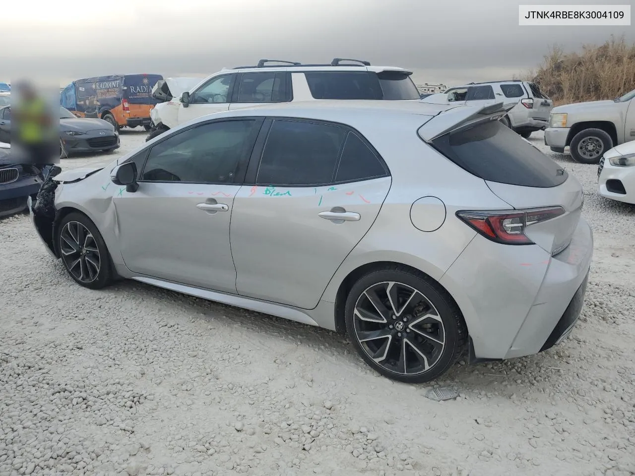 JTNK4RBE8K3004109 2019 Toyota Corolla Se