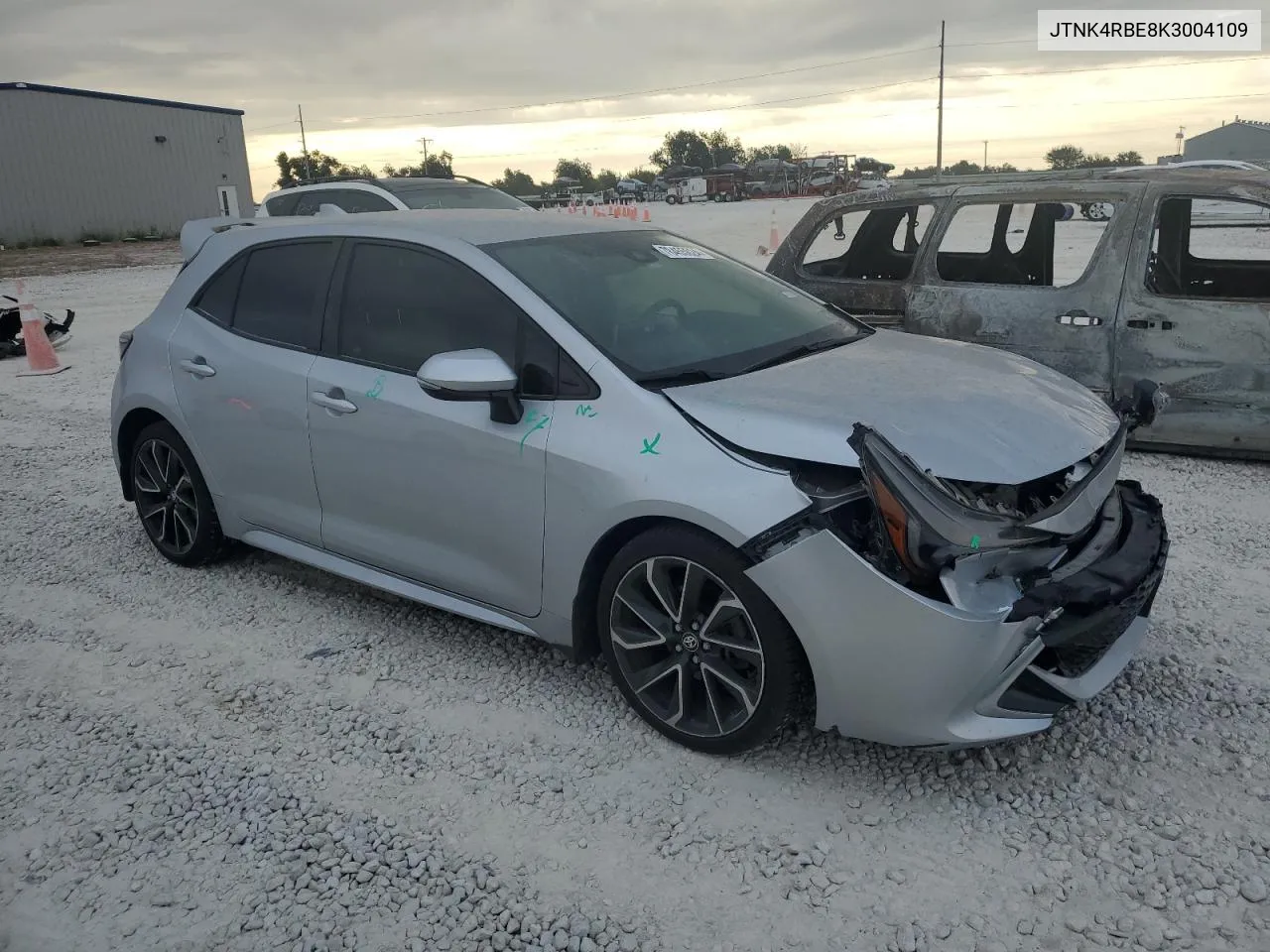 JTNK4RBE8K3004109 2019 Toyota Corolla Se