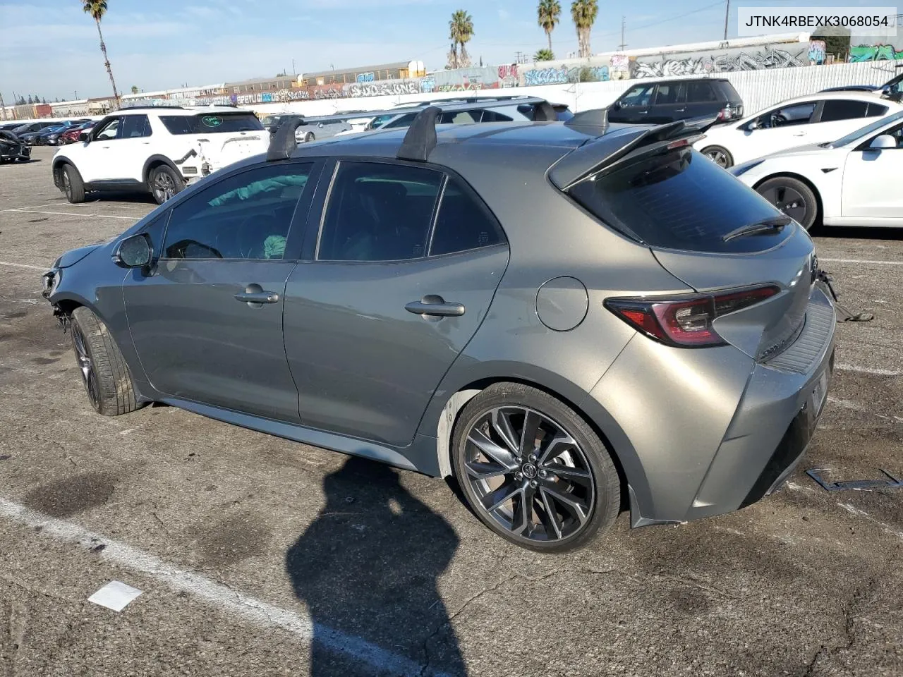 2019 Toyota Corolla Se VIN: JTNK4RBEXK3068054 Lot: 78516624