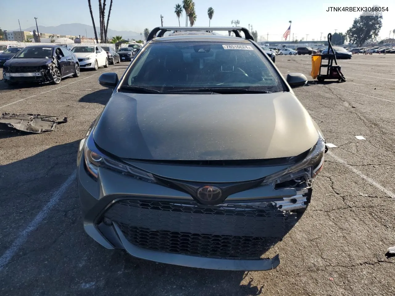 2019 Toyota Corolla Se VIN: JTNK4RBEXK3068054 Lot: 78516624