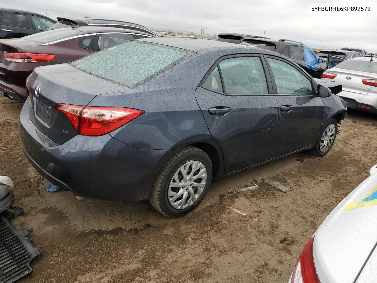 2019 Toyota Corolla L VIN: 5YFBURHE6KP892572 Lot: 78534534