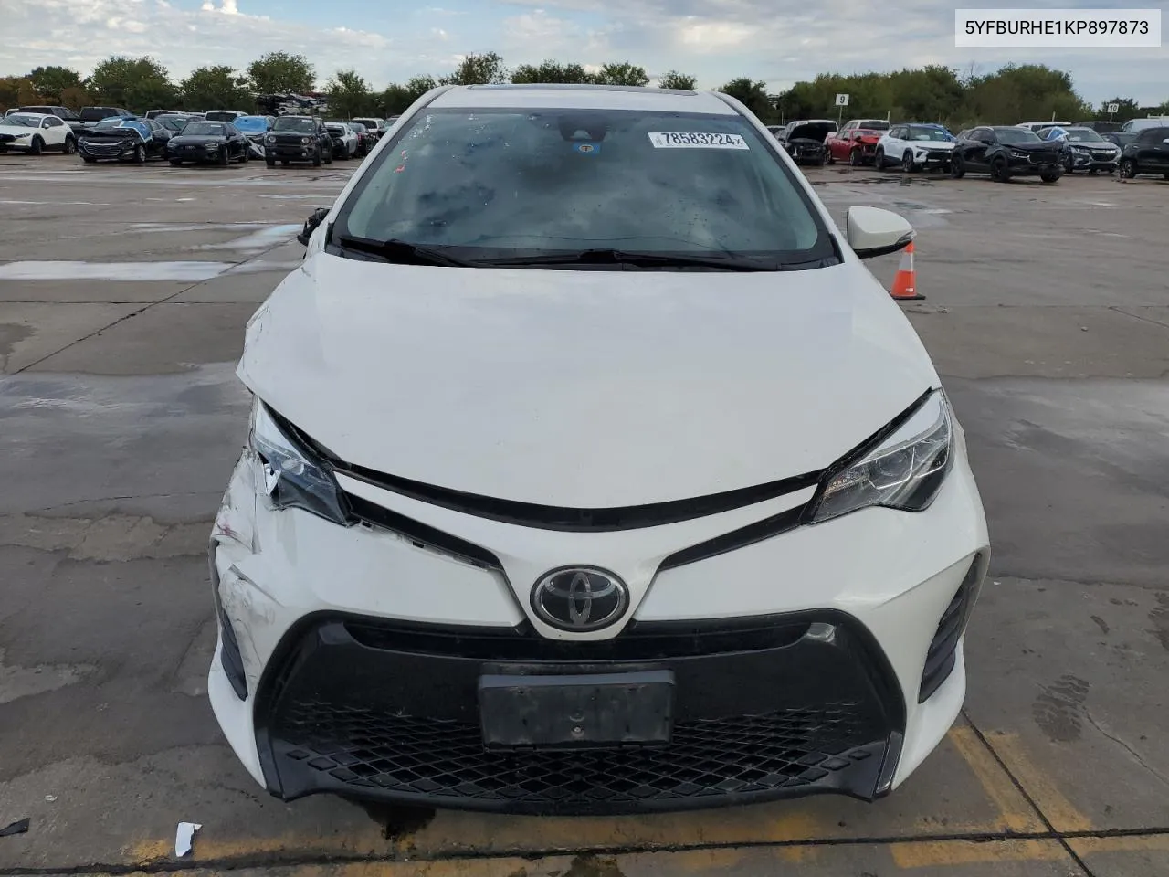 2019 Toyota Corolla L VIN: 5YFBURHE1KP897873 Lot: 78583224