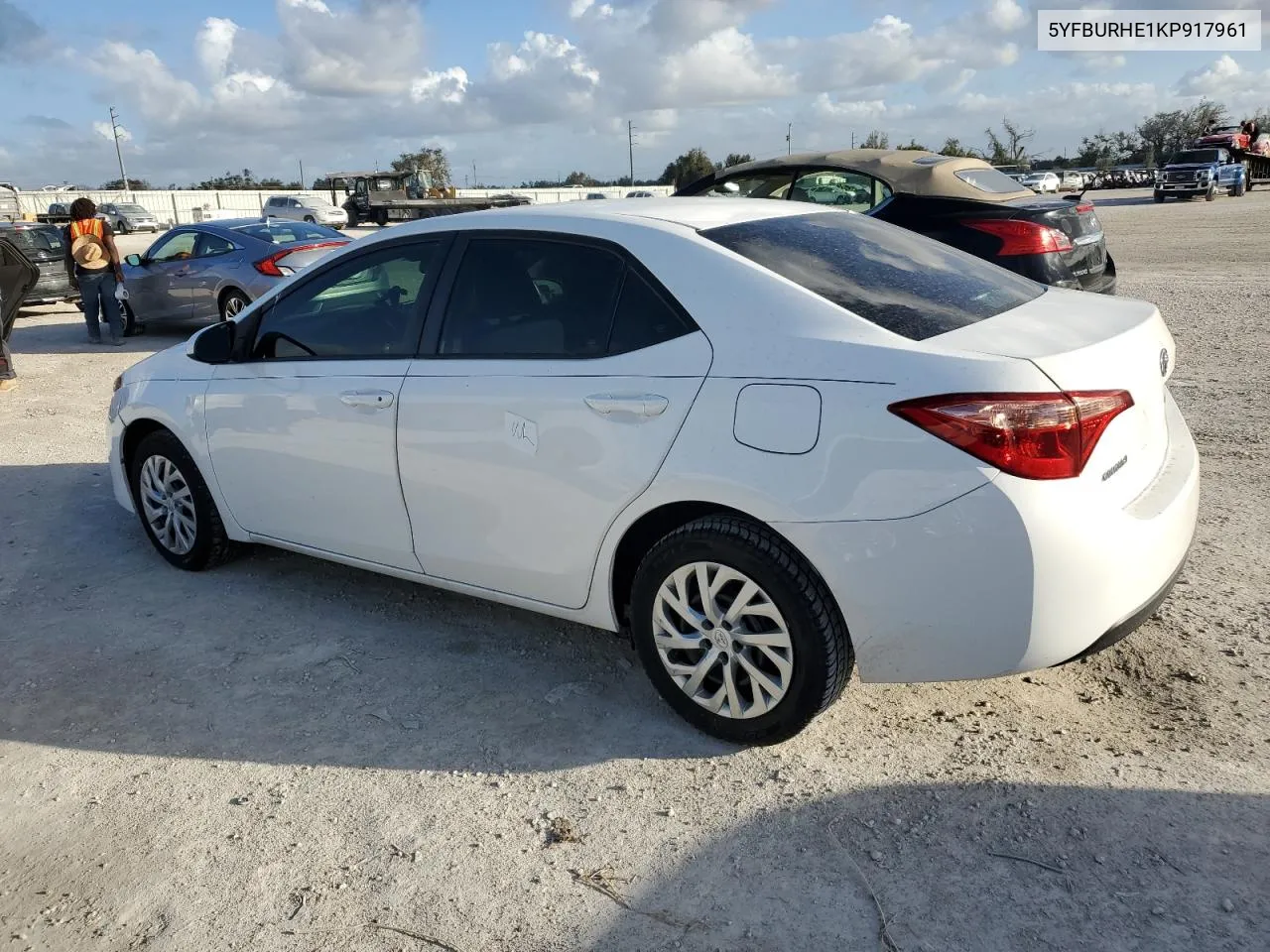 2019 Toyota Corolla L VIN: 5YFBURHE1KP917961 Lot: 78617984