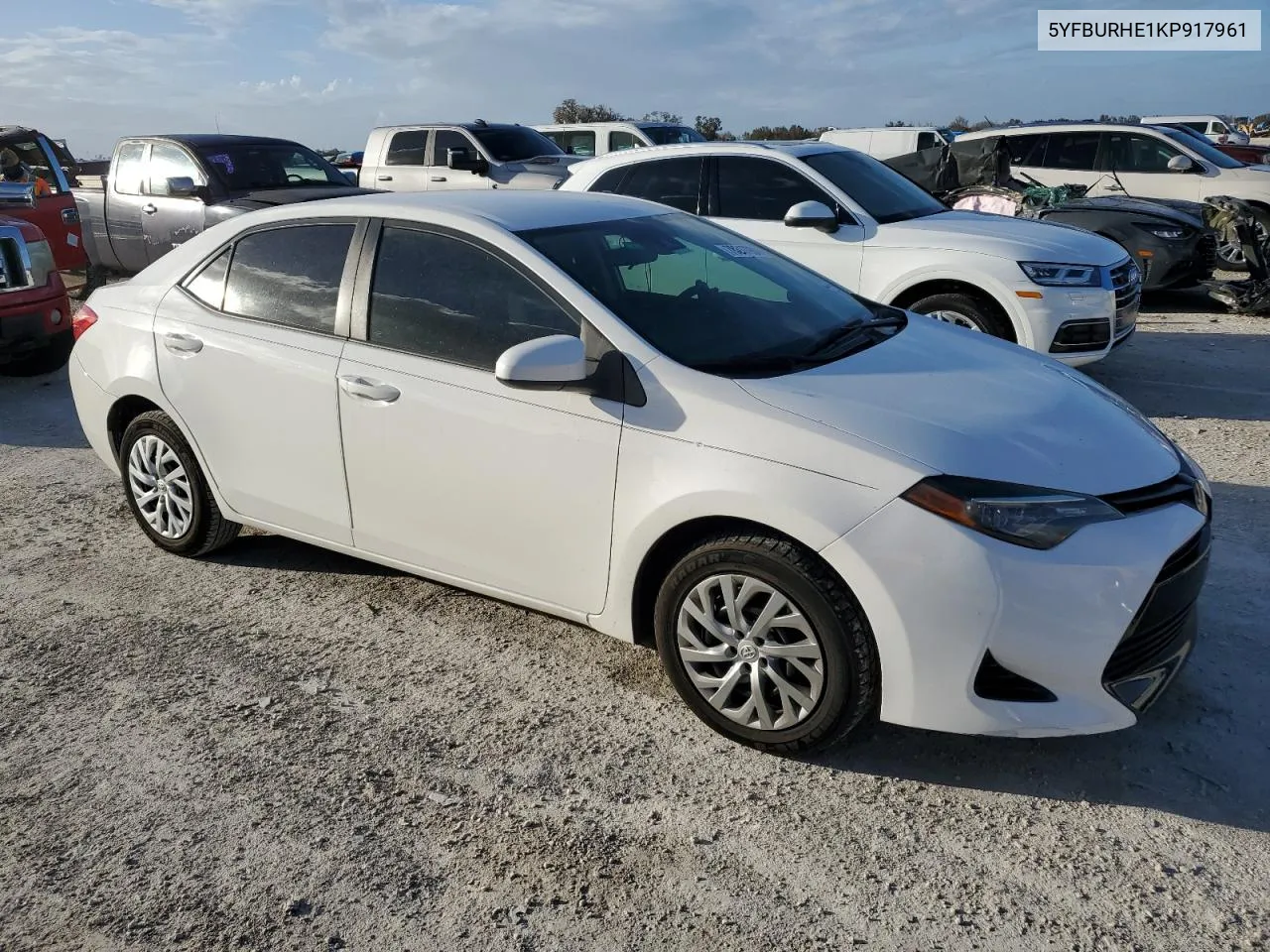 2019 Toyota Corolla L VIN: 5YFBURHE1KP917961 Lot: 78617984