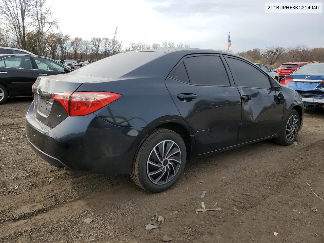 2019 Toyota Corolla L VIN: 2T1BURHE3KC214040 Lot: 78919004