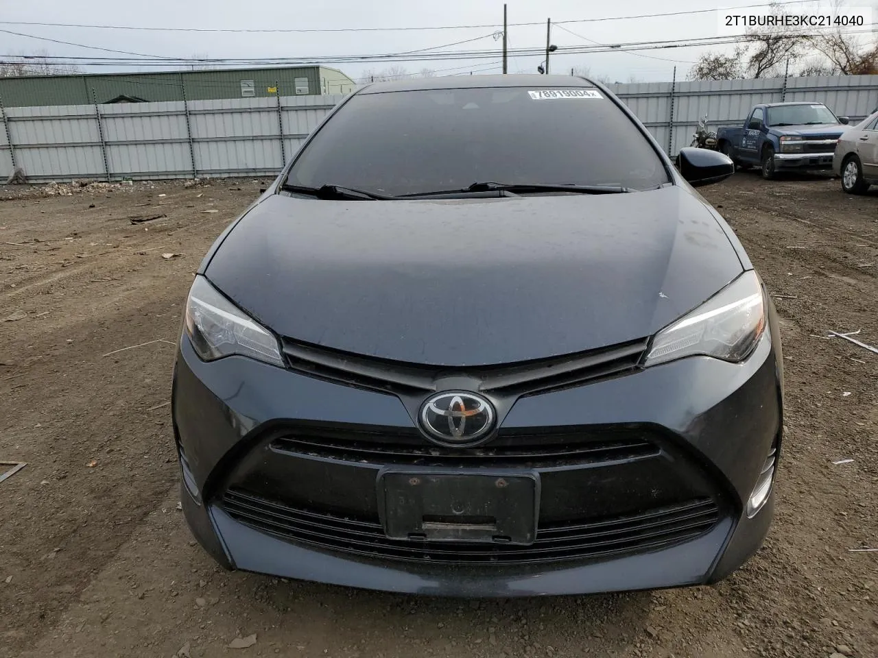 2019 Toyota Corolla L VIN: 2T1BURHE3KC214040 Lot: 78919004