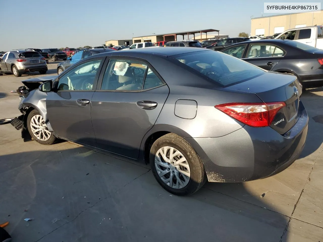 2019 Toyota Corolla L VIN: 5YFBURHE4KP867315 Lot: 78931854