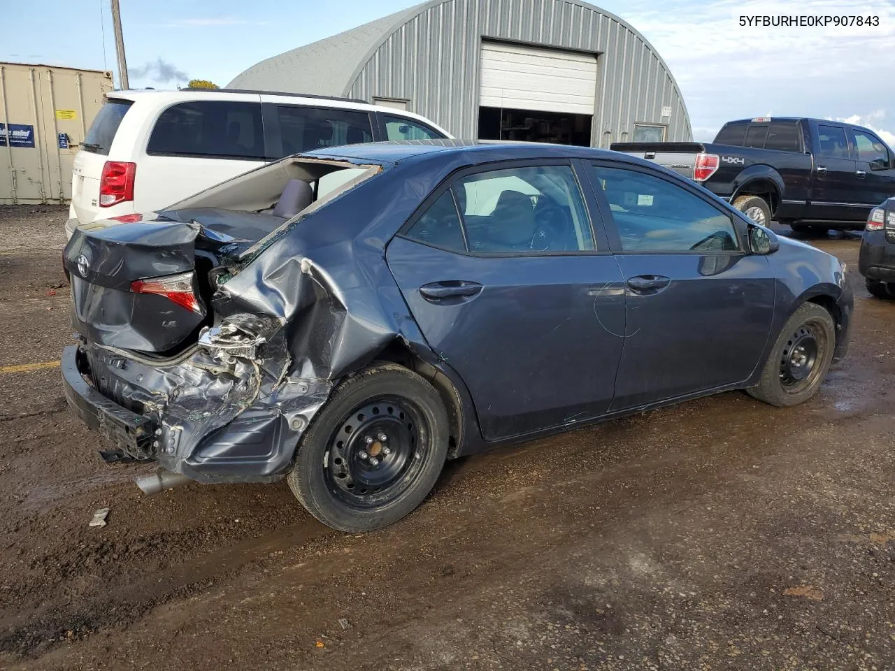 2019 Toyota Corolla L VIN: 5YFBURHE0KP907843 Lot: 79063144