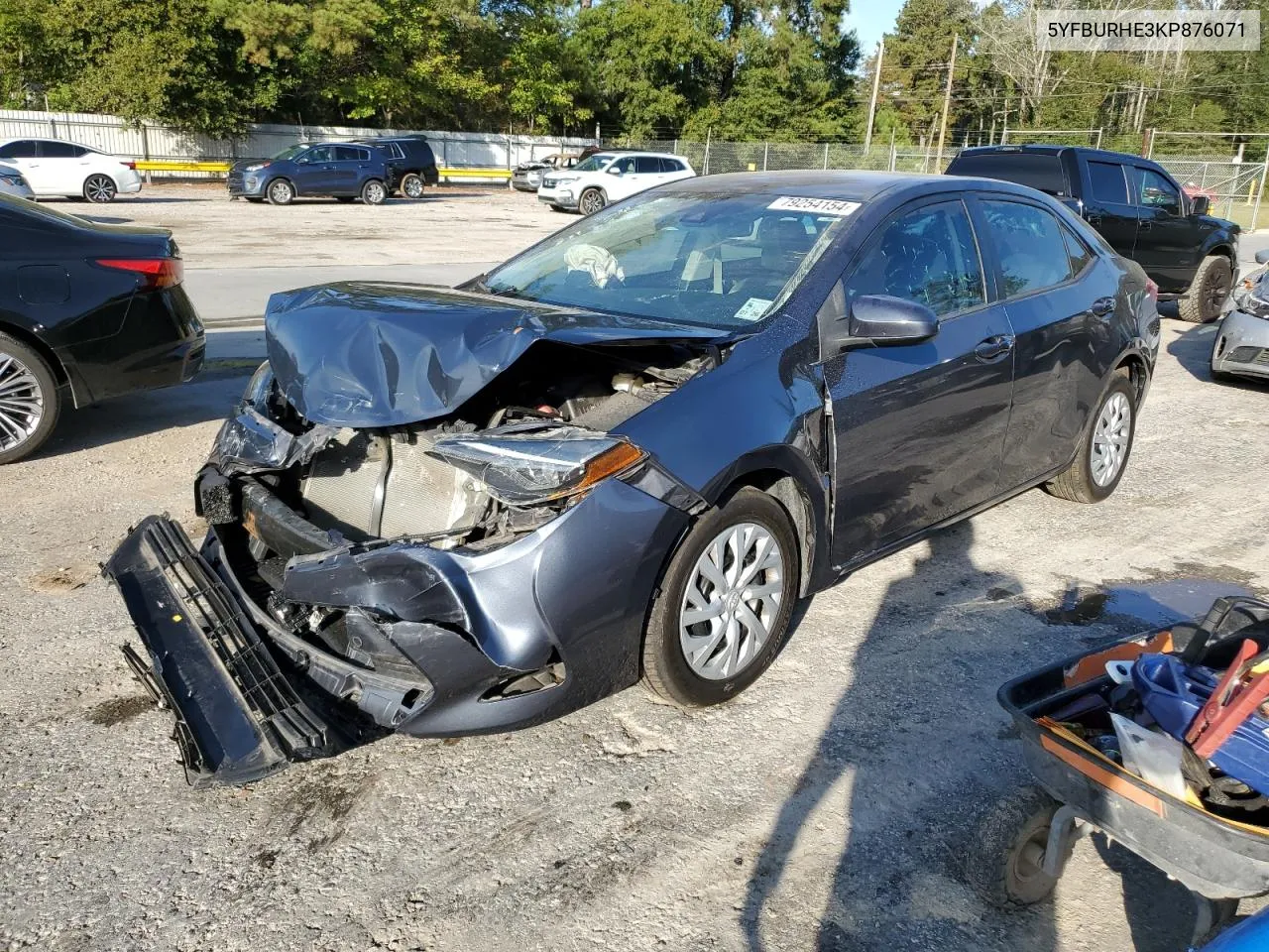 2019 Toyota Corolla L VIN: 5YFBURHE3KP876071 Lot: 79254154