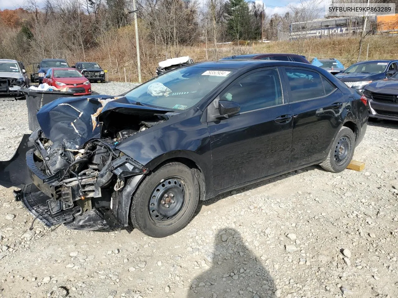 2019 Toyota Corolla L VIN: 5YFBURHE9KP863289 Lot: 79352934