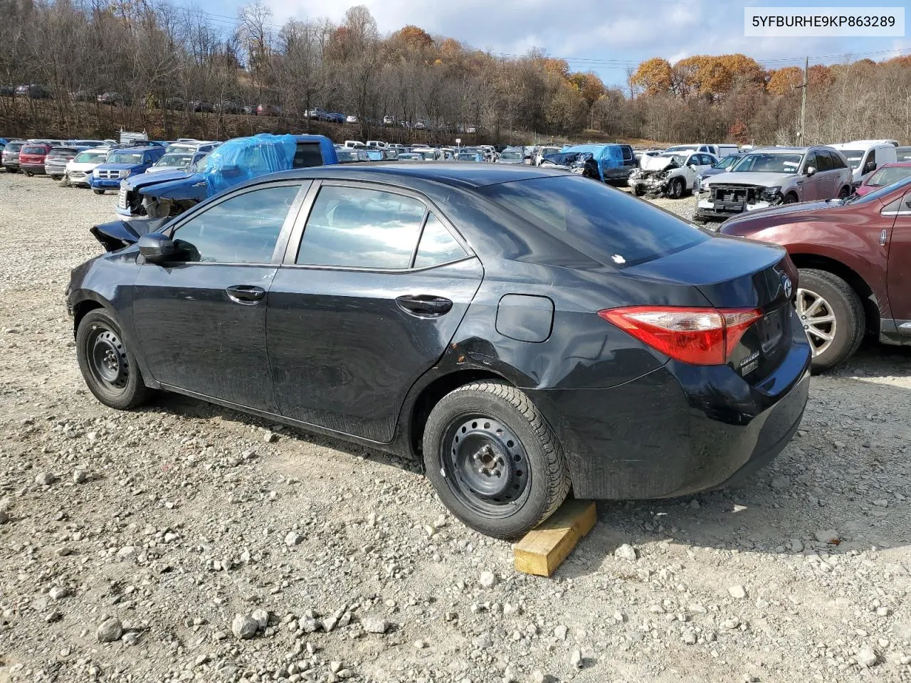 2019 Toyota Corolla L VIN: 5YFBURHE9KP863289 Lot: 79352934