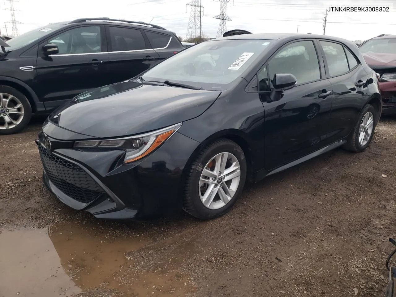 2019 Toyota Corolla Se VIN: JTNK4RBE9K3008802 Lot: 79402774