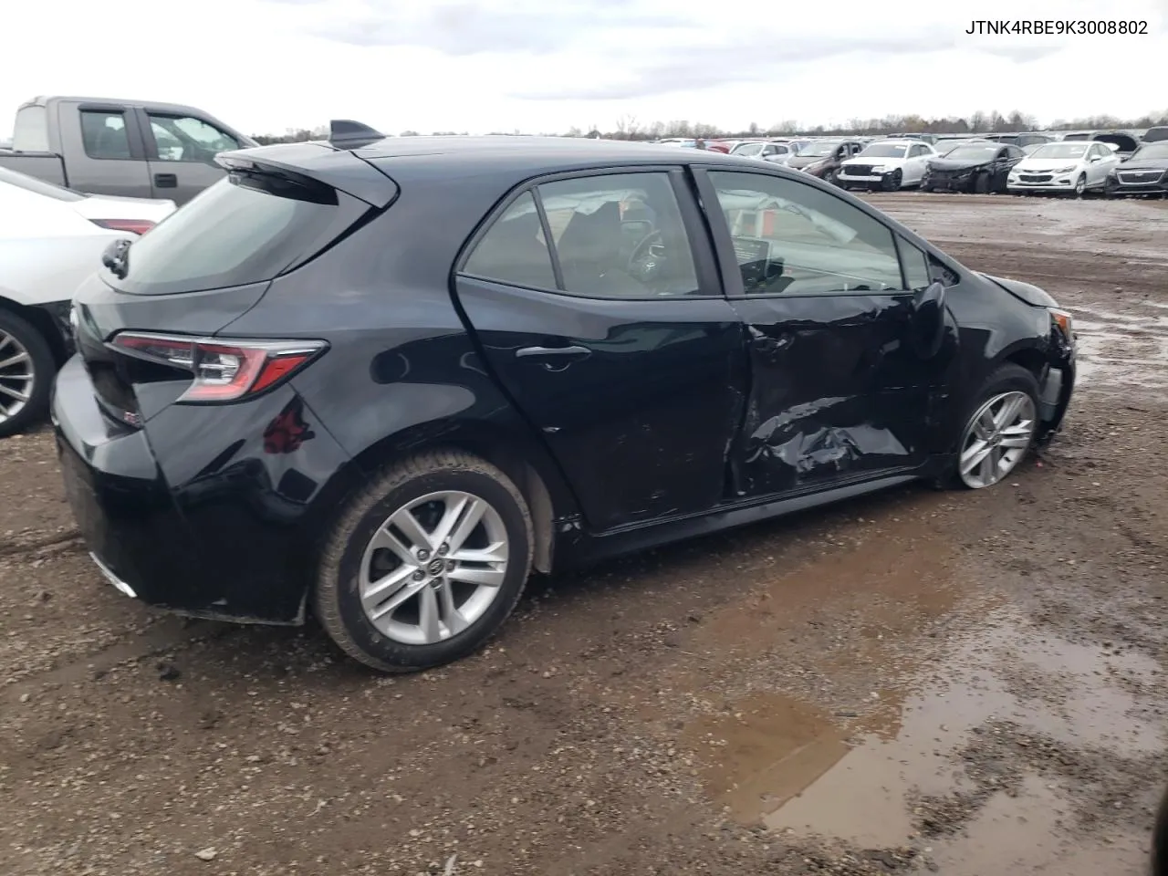 2019 Toyota Corolla Se VIN: JTNK4RBE9K3008802 Lot: 79402774