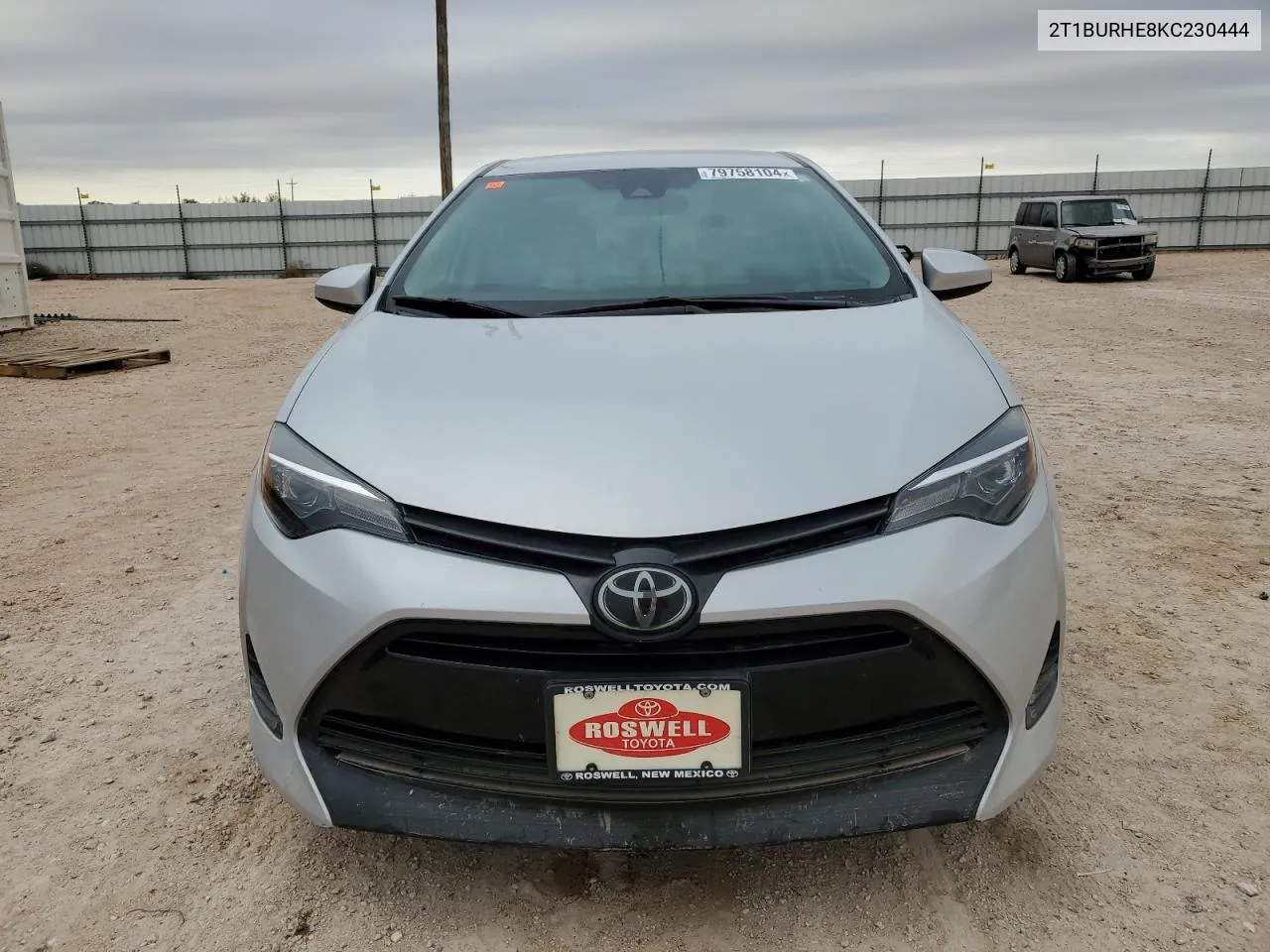 2019 Toyota Corolla L VIN: 2T1BURHE8KC230444 Lot: 79758104