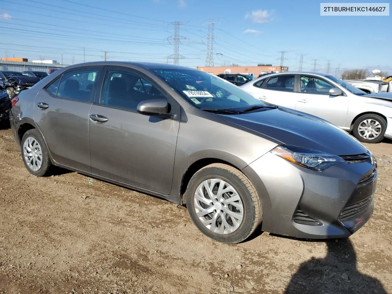 2019 Toyota Corolla L VIN: 2T1BURHE1KC146627 Lot: 79918854