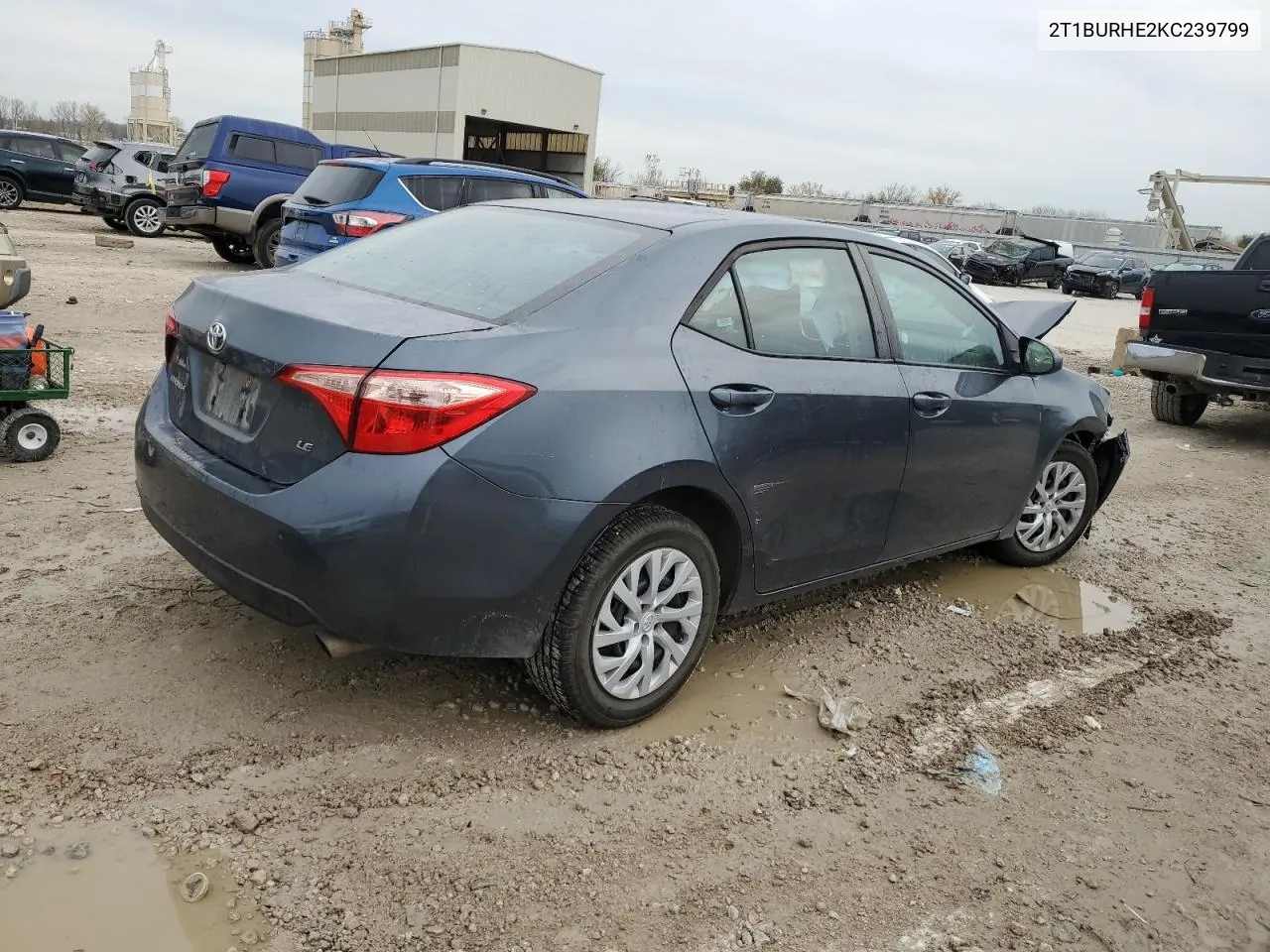 2019 Toyota Corolla L VIN: 2T1BURHE2KC239799 Lot: 80021824