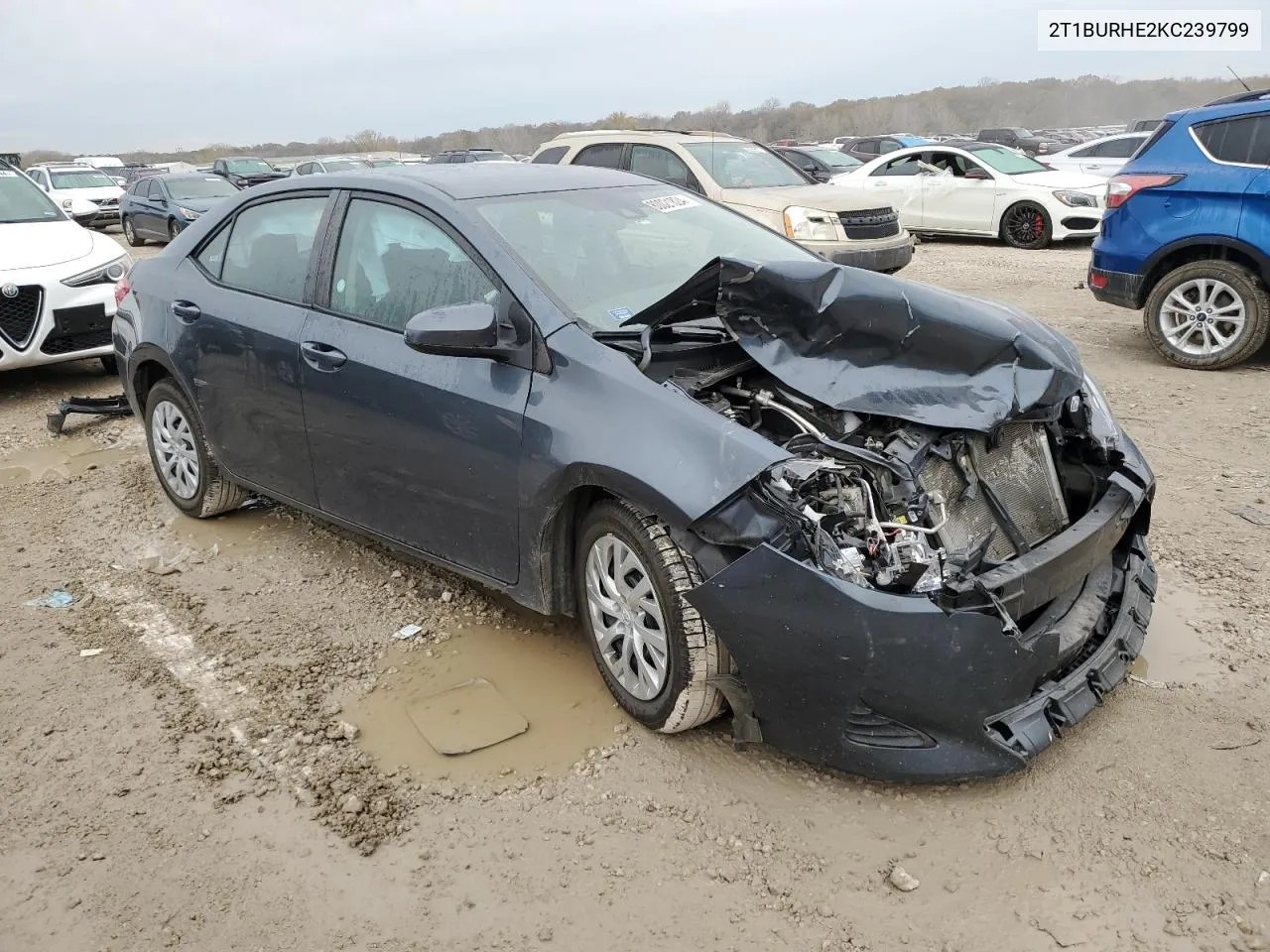 2019 Toyota Corolla L VIN: 2T1BURHE2KC239799 Lot: 80021824