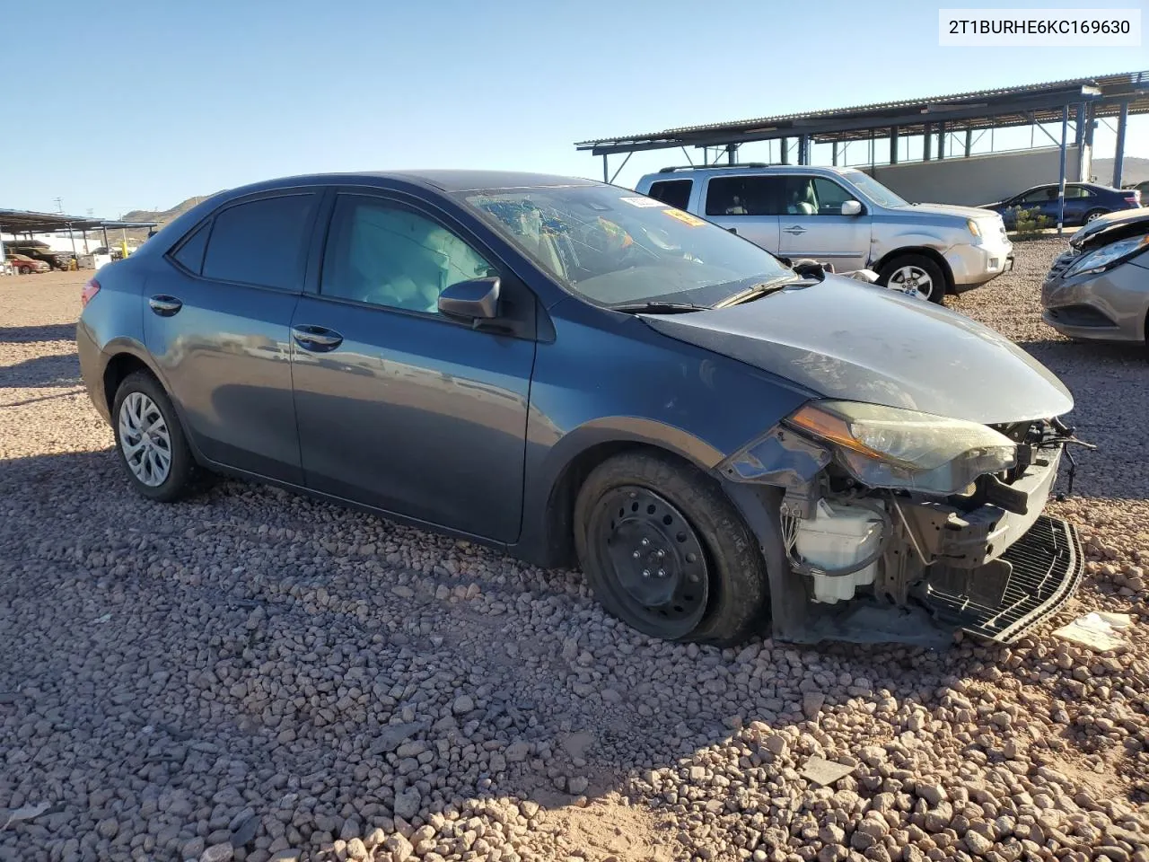 2019 Toyota Corolla L VIN: 2T1BURHE6KC169630 Lot: 80030174