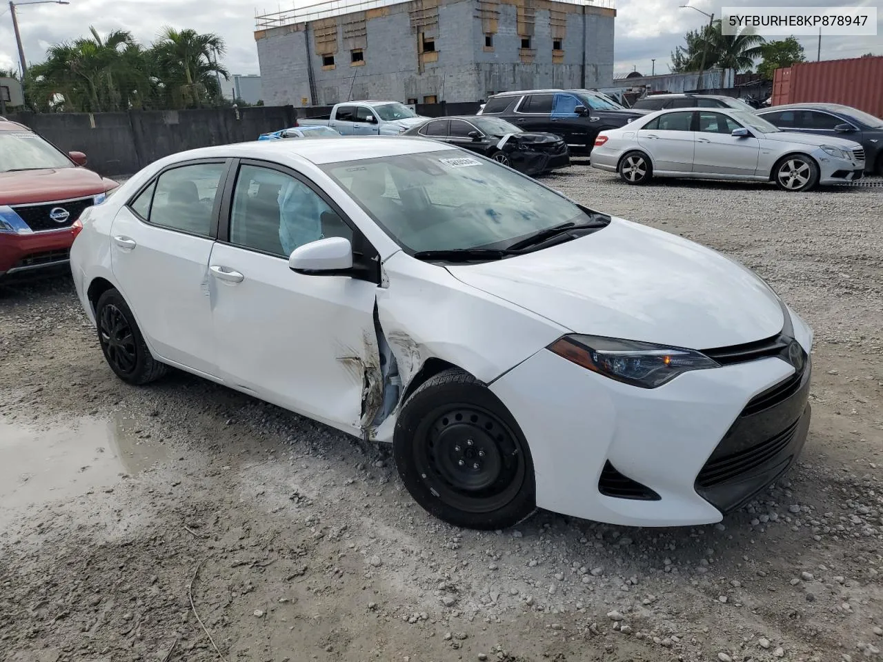 2019 Toyota Corolla L VIN: 5YFBURHE8KP878947 Lot: 80286564