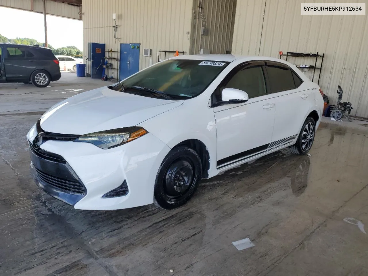 2019 Toyota Corolla L VIN: 5YFBURHE5KP912634 Lot: 80298524