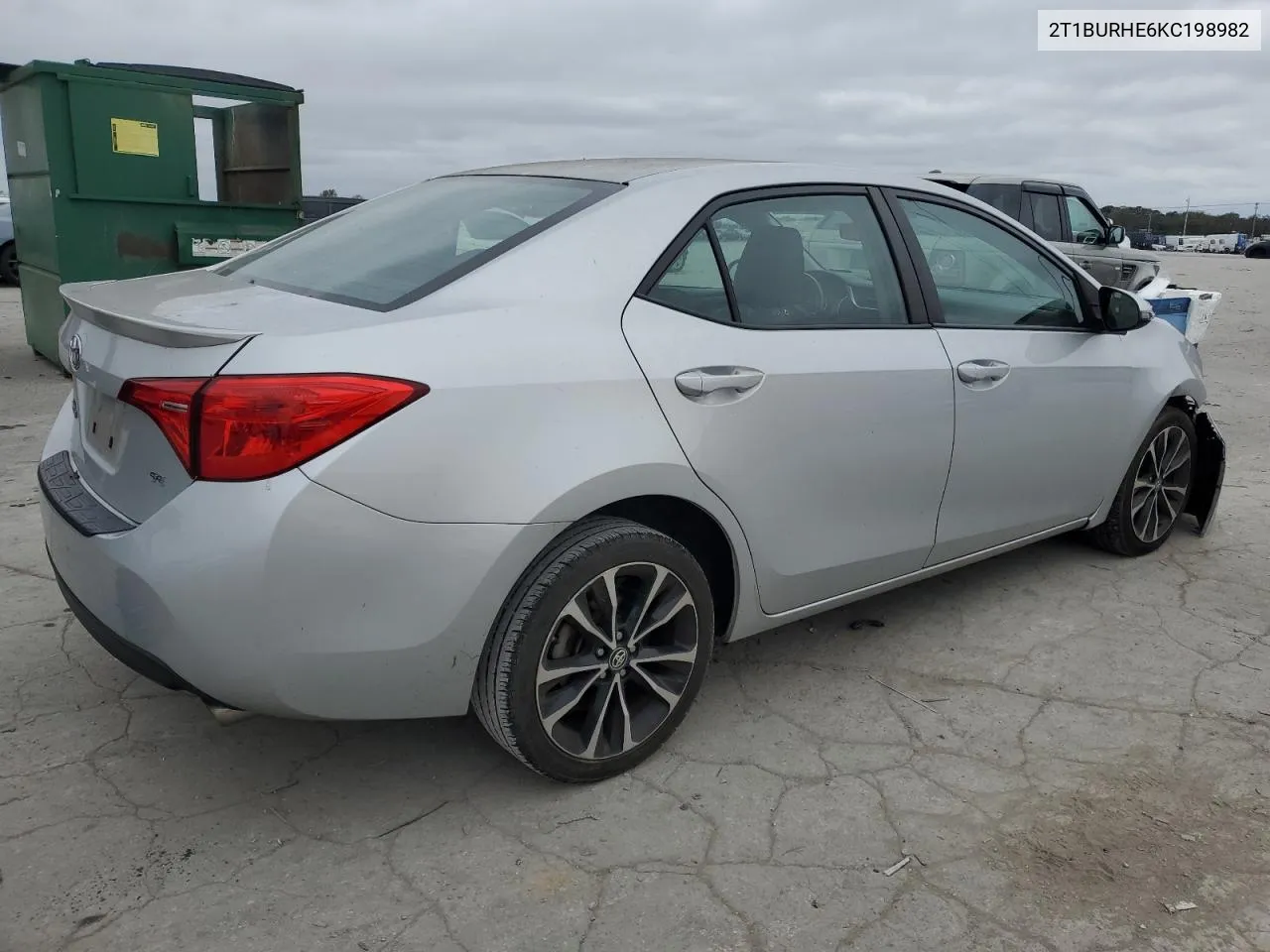 2019 Toyota Corolla L VIN: 2T1BURHE6KC198982 Lot: 80528964