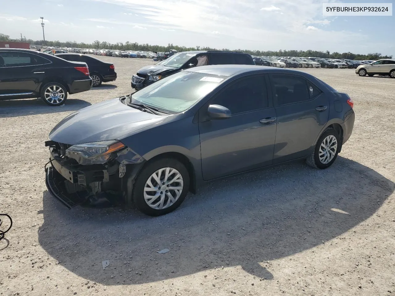 2019 Toyota Corolla L VIN: 5YFBURHE3KP932624 Lot: 80568404