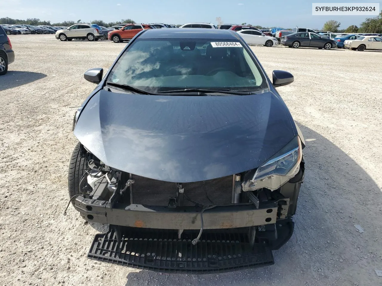 2019 Toyota Corolla L VIN: 5YFBURHE3KP932624 Lot: 80568404